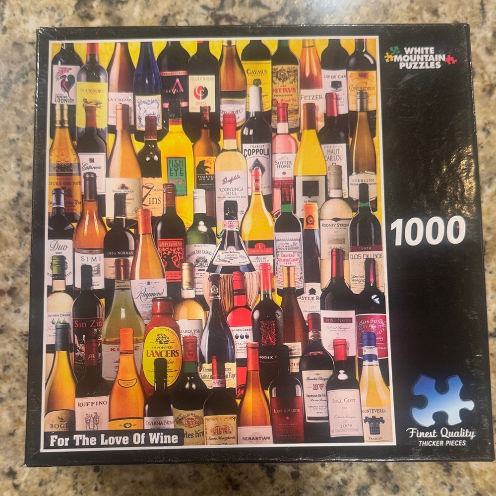 For The Love of Wine White Mountain Puzzle 1000
